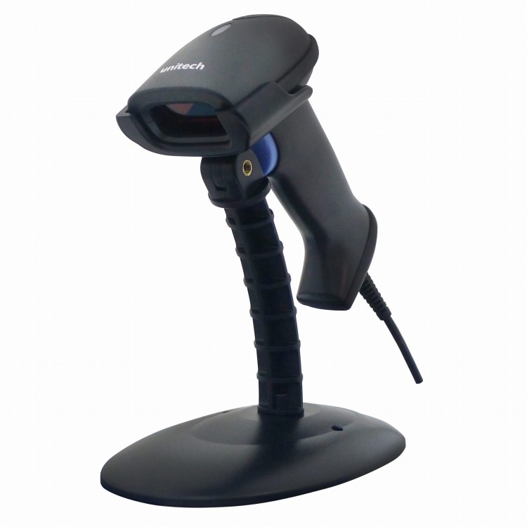 Czytnik kodów kreskowych Unitech MS836 z podstawką USB - skaner laserowy 1D Plug and Play.jpg