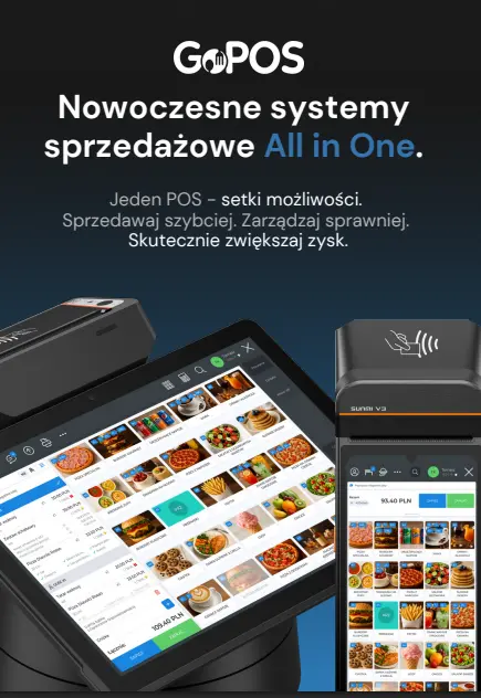 GoPOS system POS dla gastronomii, handlu i usług